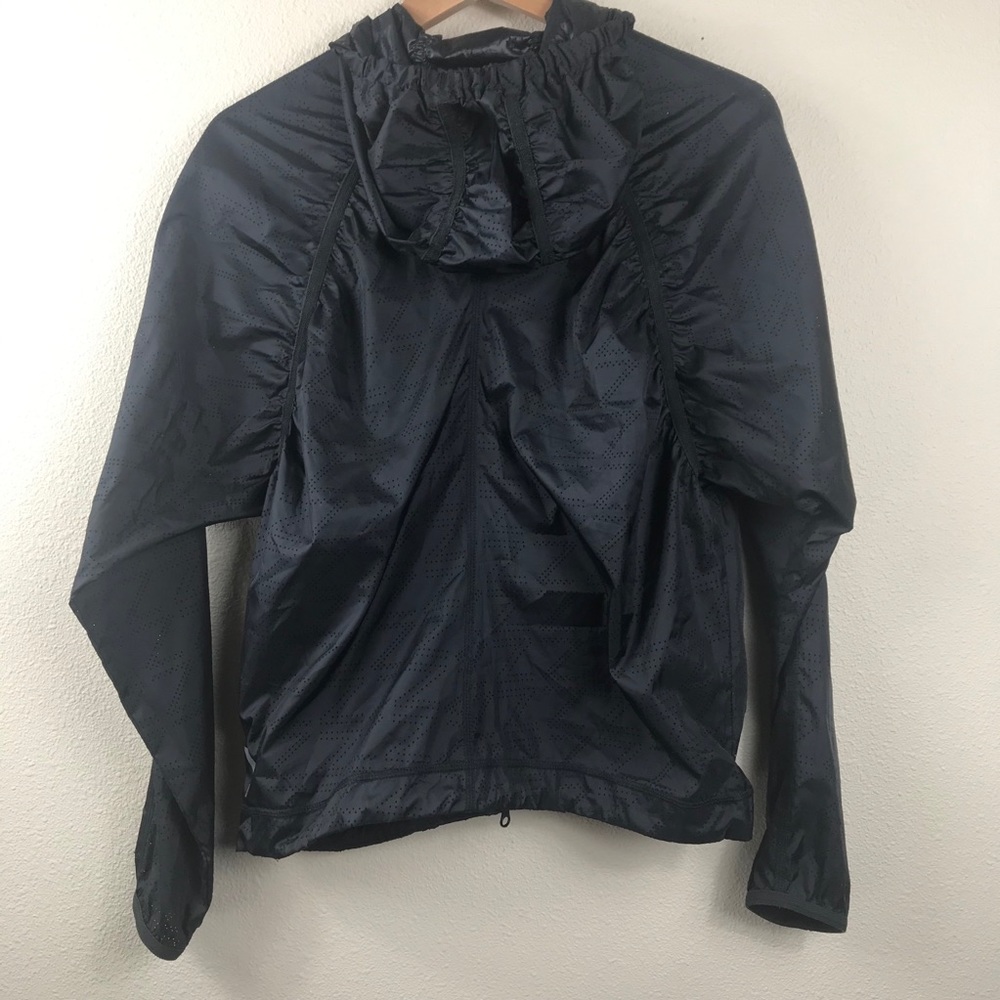 Zella Laser Cut Lightweight Full Zip Jacket Black Size Small - Image 5